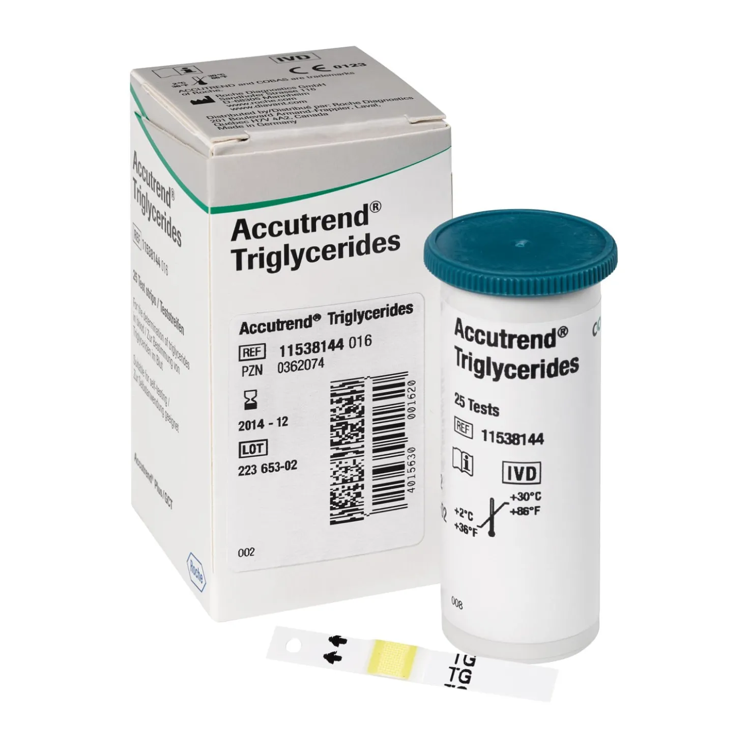 Accutrend Triglyceride Teststreifen