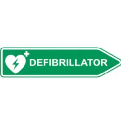 AED-Standort-Straßenschild