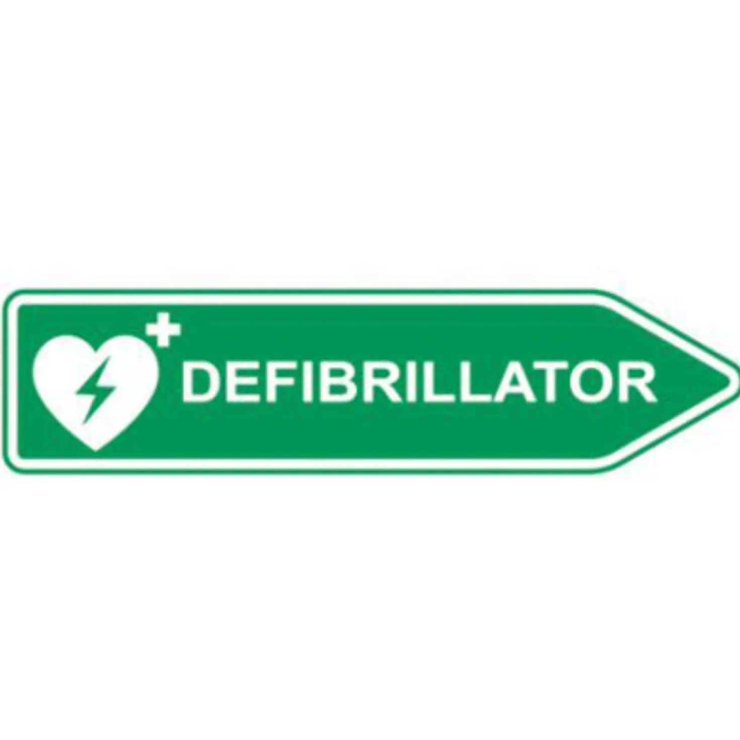 AED-Standort-Straßenschild