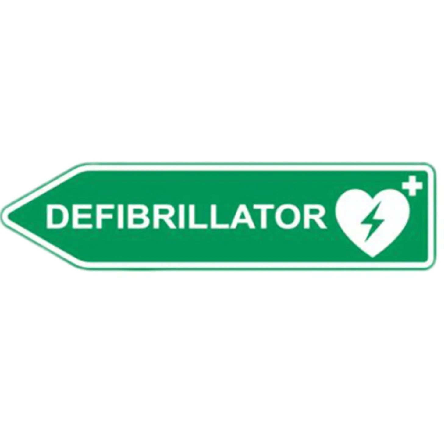 AED-Standort-Straßenschild