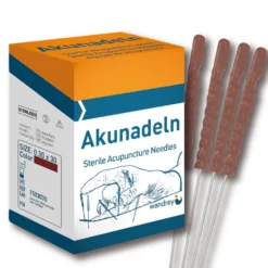 Akupunkturnadeln mit Kunststoffgriff