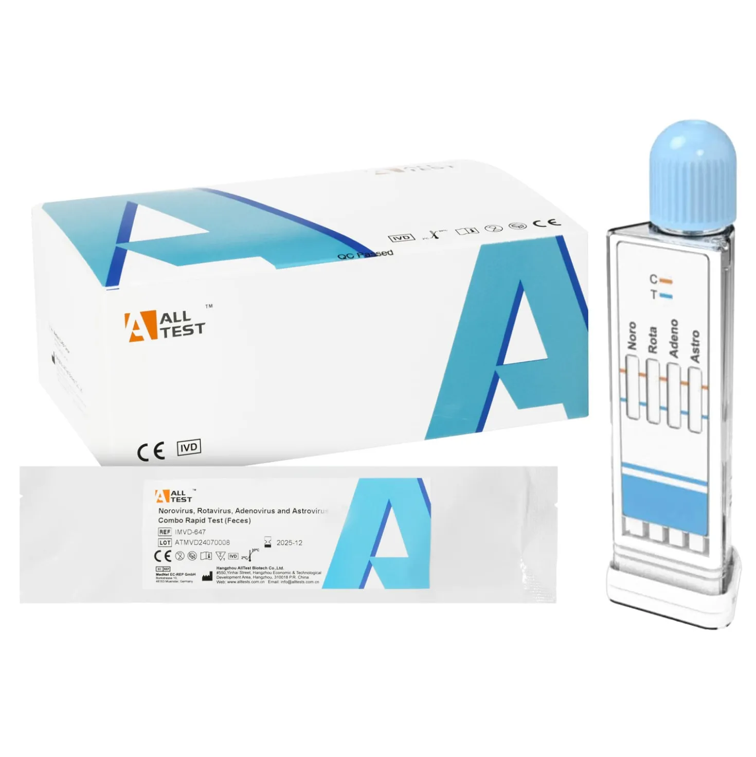 All Test Noro-, Rota-, Adeno- & Astroviren-Stuhltest