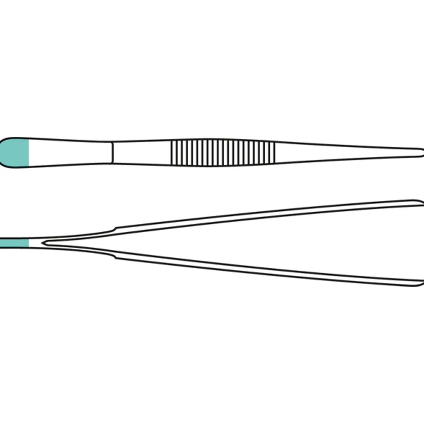 Anatomische Standard-Pinzette, gerade, 14 cm