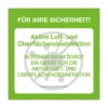 Aufkleber «Aktive Luft- und Oberflächendesinfektion»