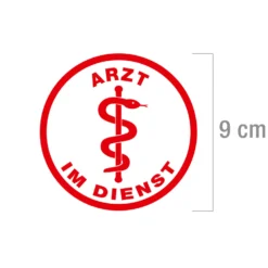 Aufkleber Arzt im Dienst
