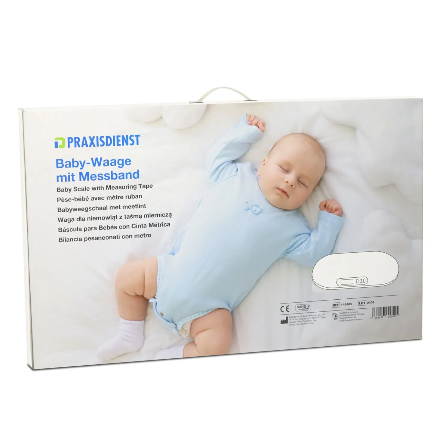 Baby-Waage mit Messband