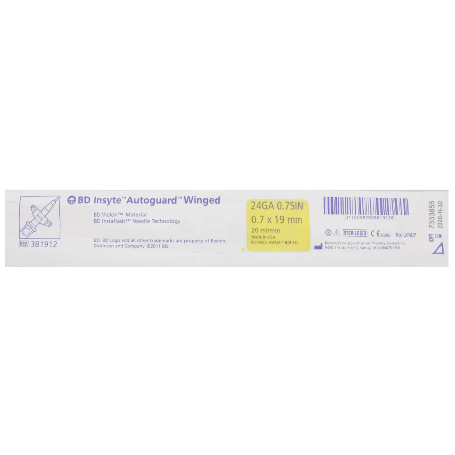 BD-Insyte Autoguard, Sicherheits-Venenverweilkanüle