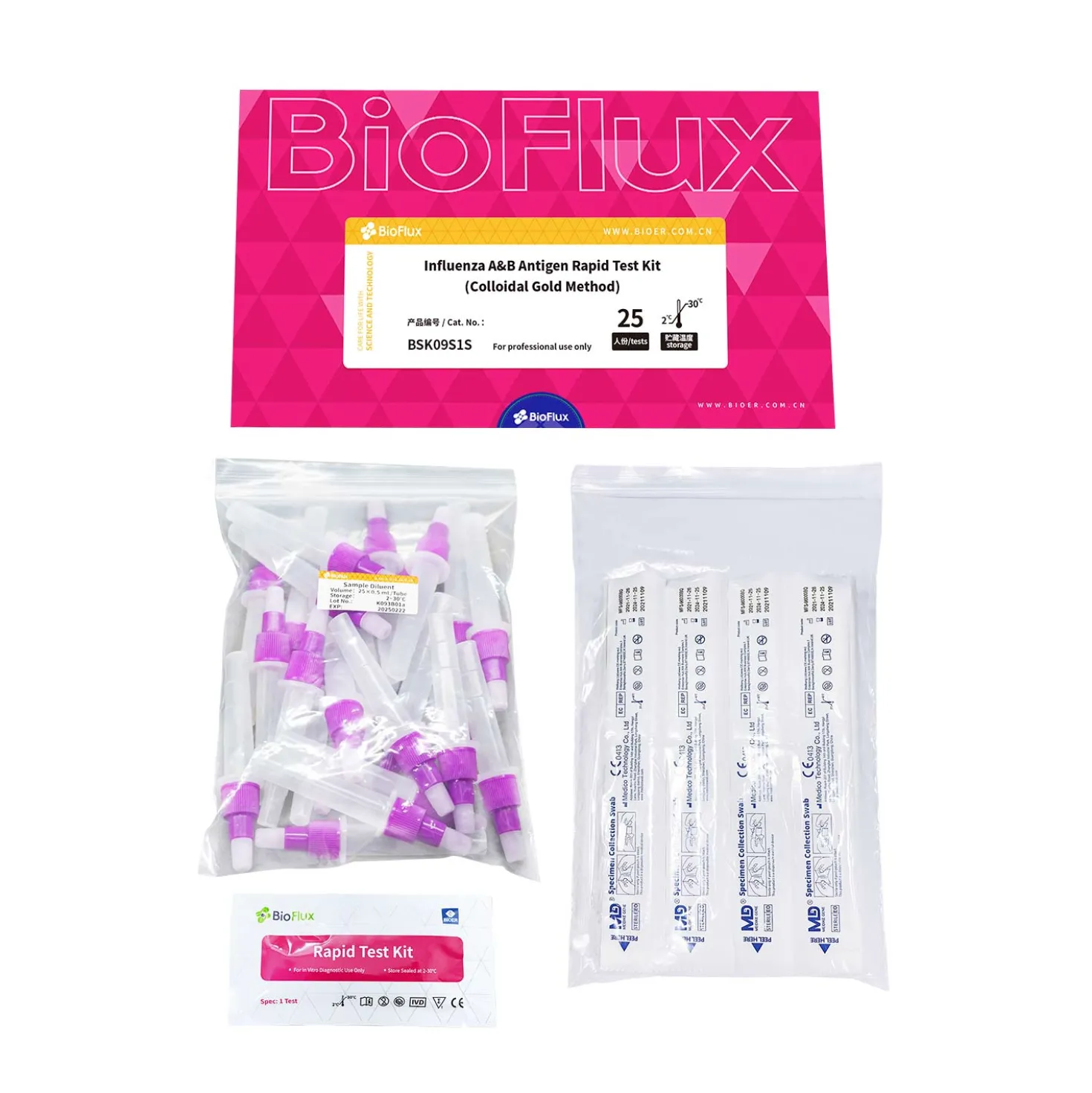 BIOFLUX Influenza A&B Antigen-Schnelltest