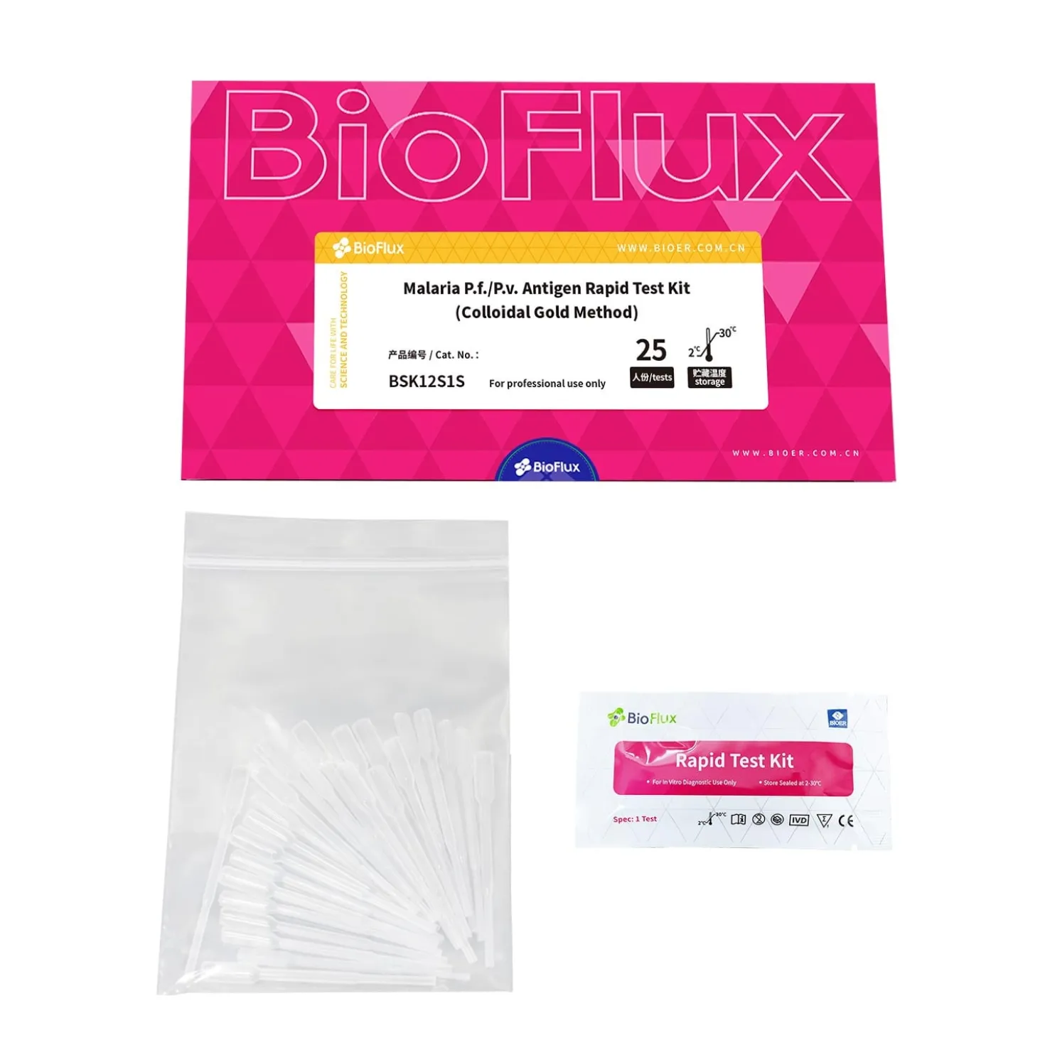 BIOFLUX Malaria Antigen-Schnelltest