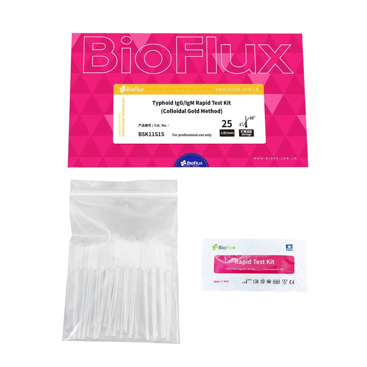 BIOFLUX Typhus Antikörper-Schnelltest