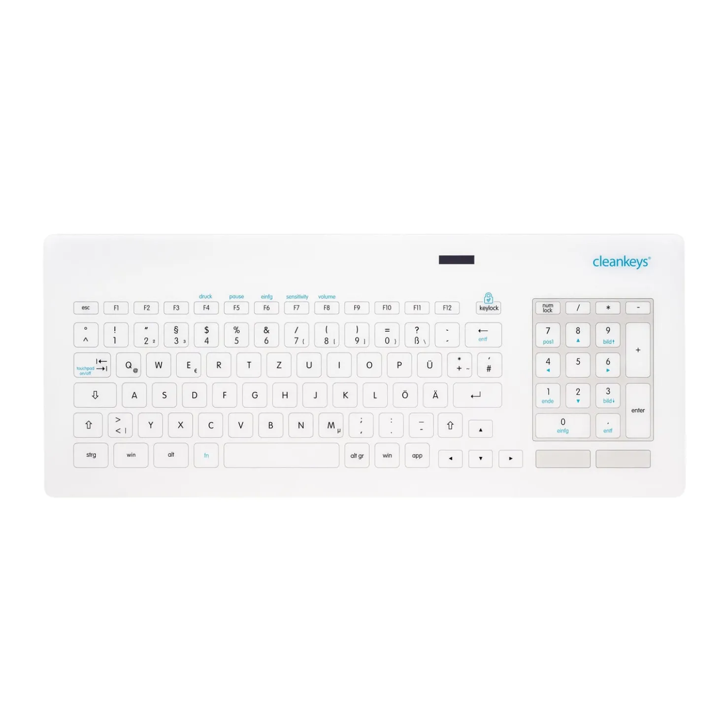 CLEANKEYS® CK6 Glastastatur