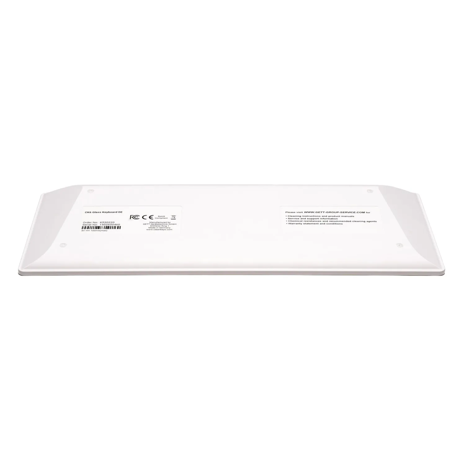CLEANKEYS® CK6 Glastastatur