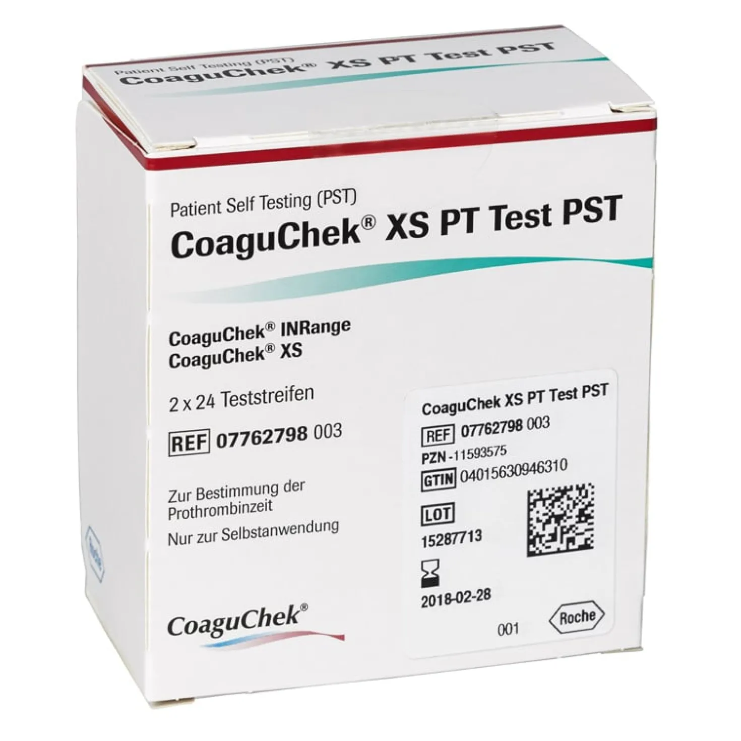 CoaguChek XS PT Test, PST Teststreifen