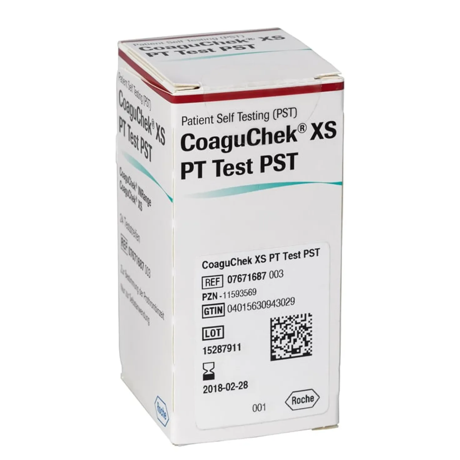 CoaguChek XS PT Test, PST Teststreifen