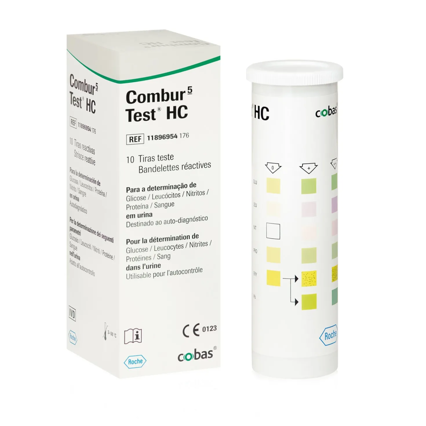 Combur 5 Test HC, 10 Urinteststreifen