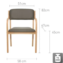 Comfort+ Besucherstuhl von Teqler