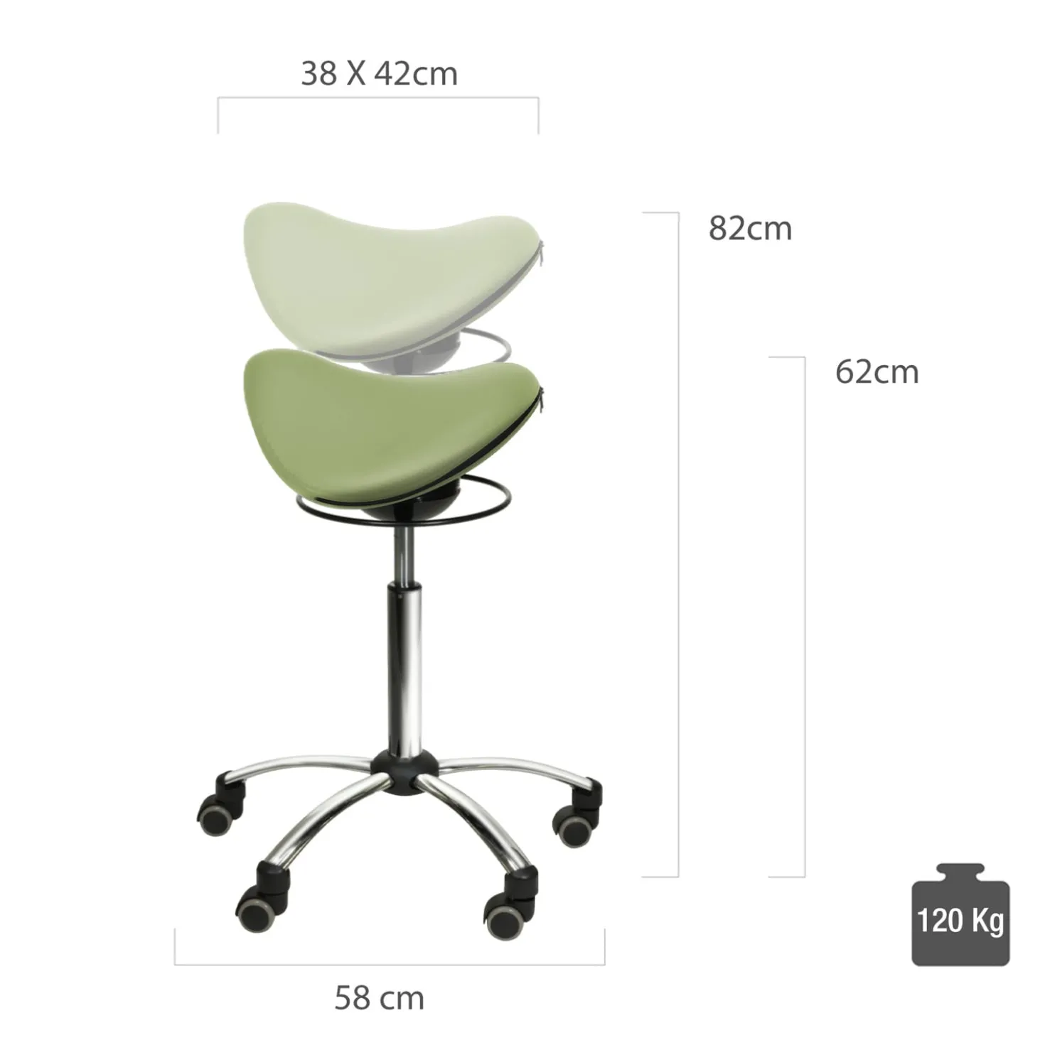 Comfort-Sattelhocker mit Swing-Mechanismus