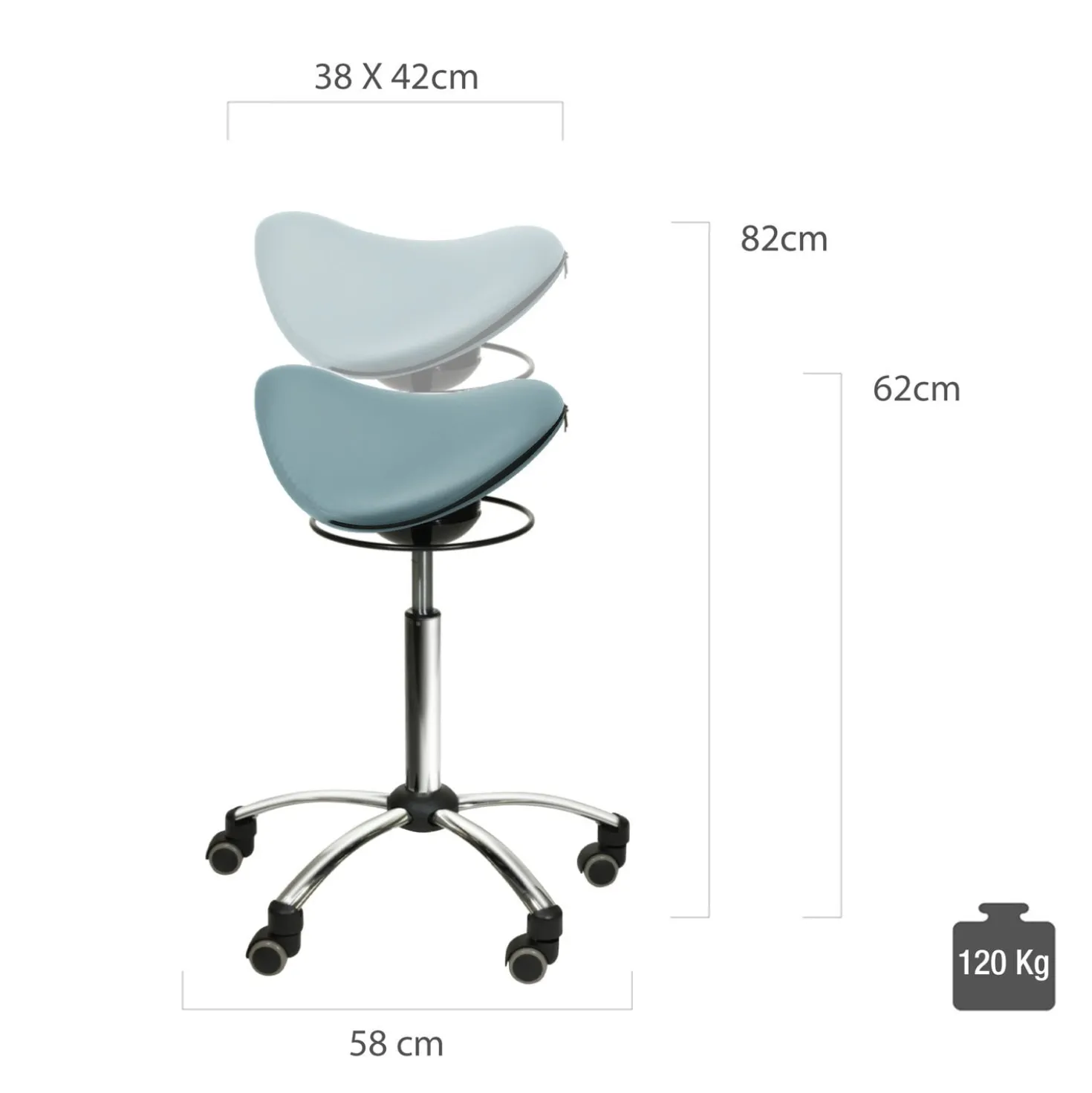 Comfort-Sattelhocker mit Swing-Mechanismus
