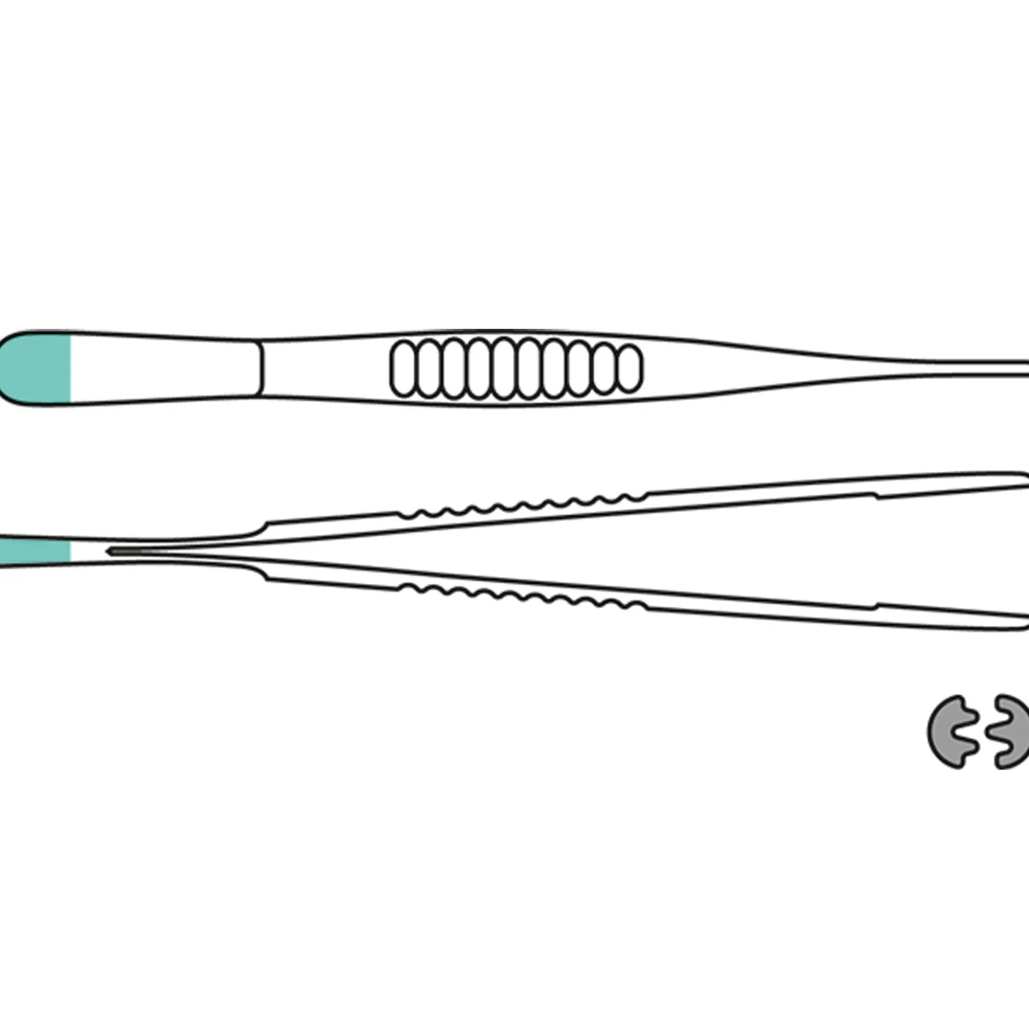 De Bakey Pinzette, 15,5 cm