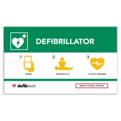 Defibrillator Notfalltafel