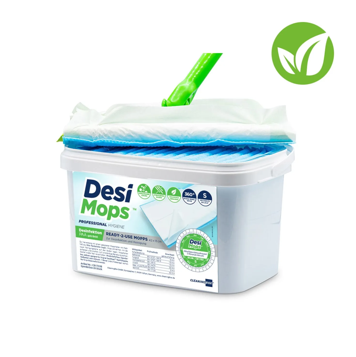 DesiMops 360° Desinfektionsmopps Spenderbox