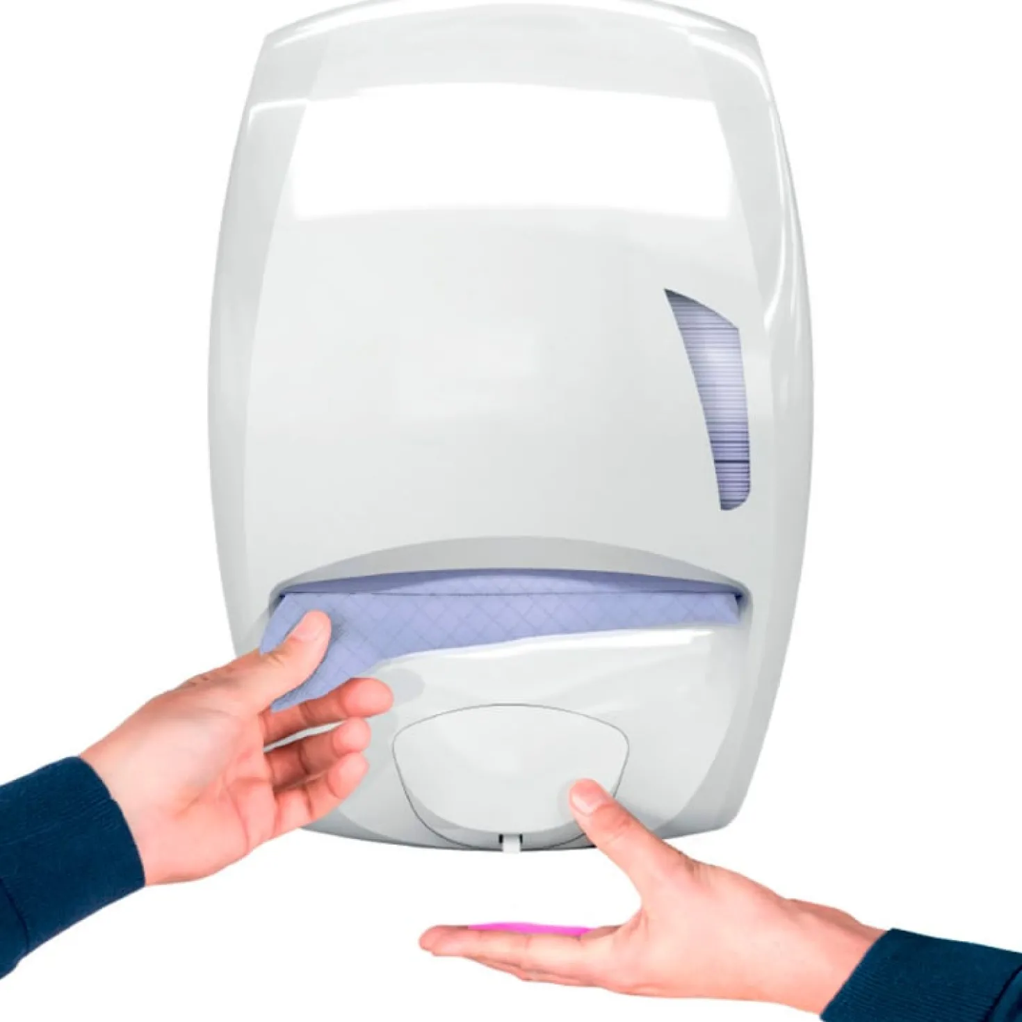 Duo washroom, Seifen- und Handtuchspender