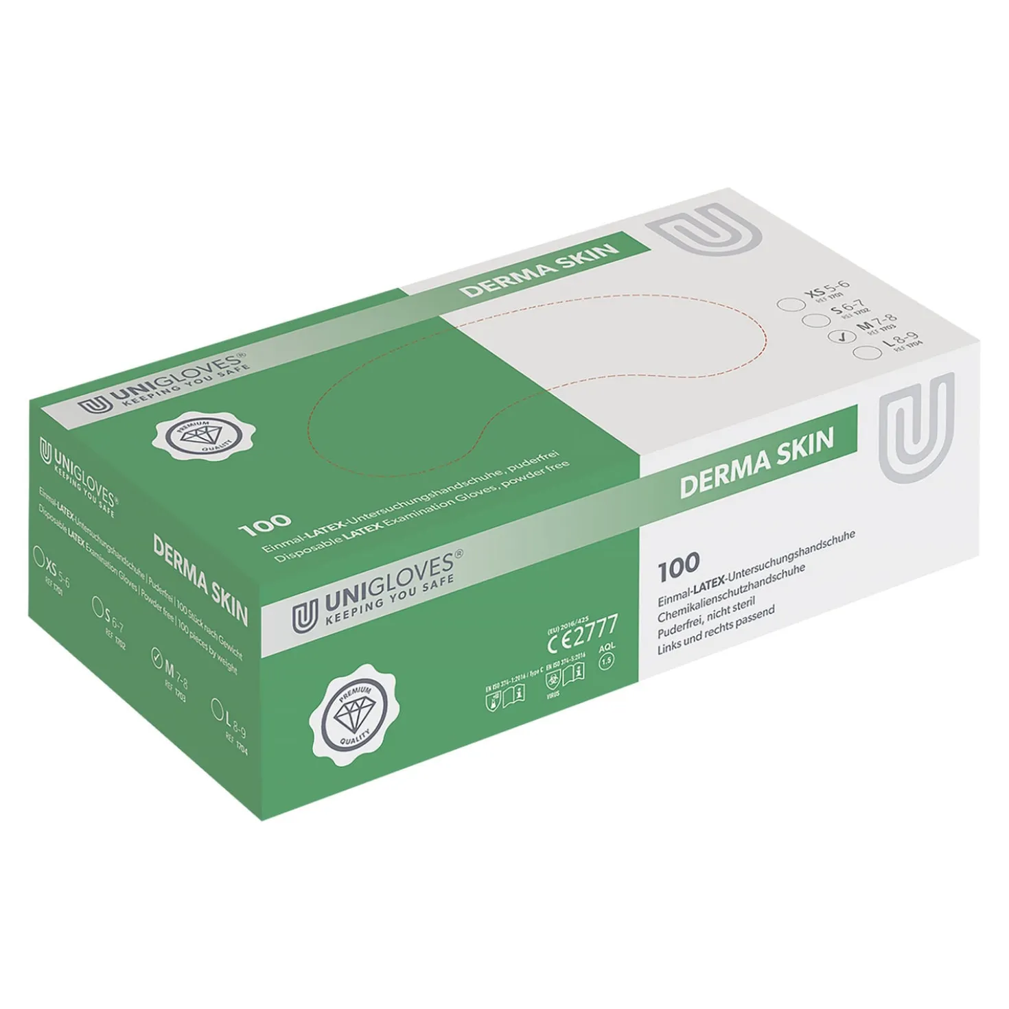 Einmalhandschuhe Unigloves Derma Skin