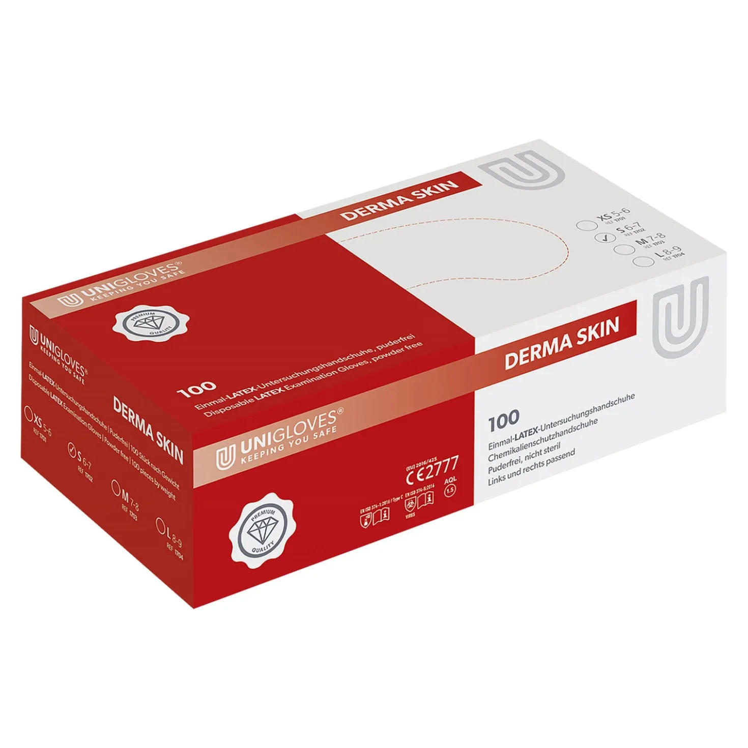Einmalhandschuhe Unigloves Derma Skin