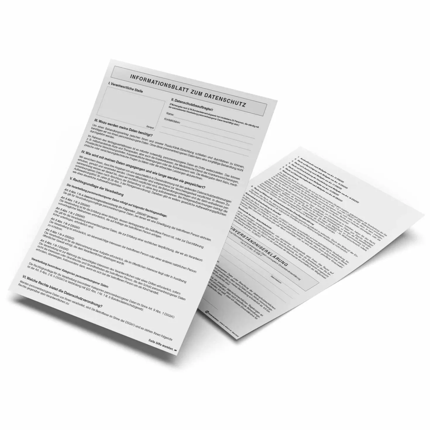 Einverständniserklärung Datenschutz