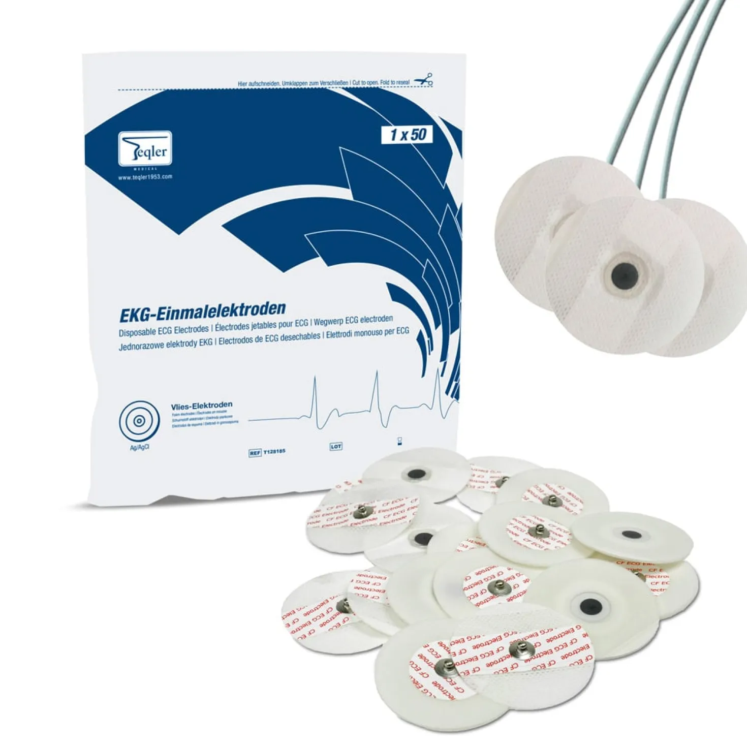 EKG-Einmalelektroden für Druckknopfadapter