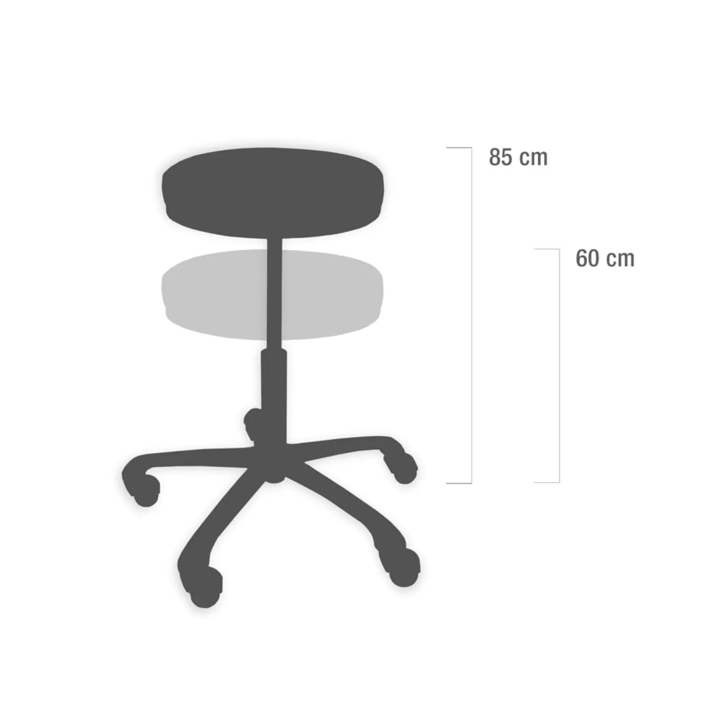 Ergonomischer Drehhocker