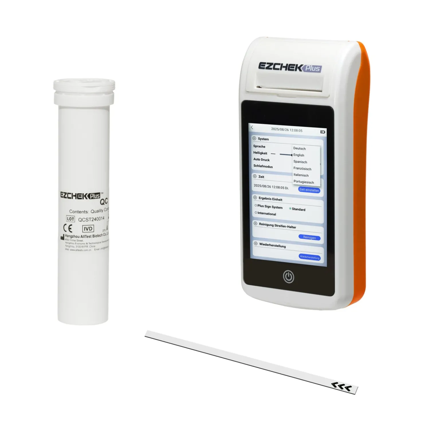 EZCHEK PLUS QC-Teststreifen