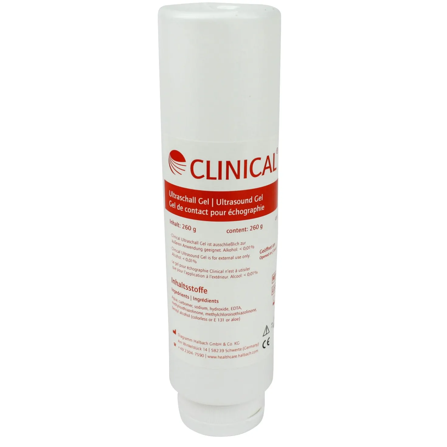 Farbloses Ultraschallgel Clinical