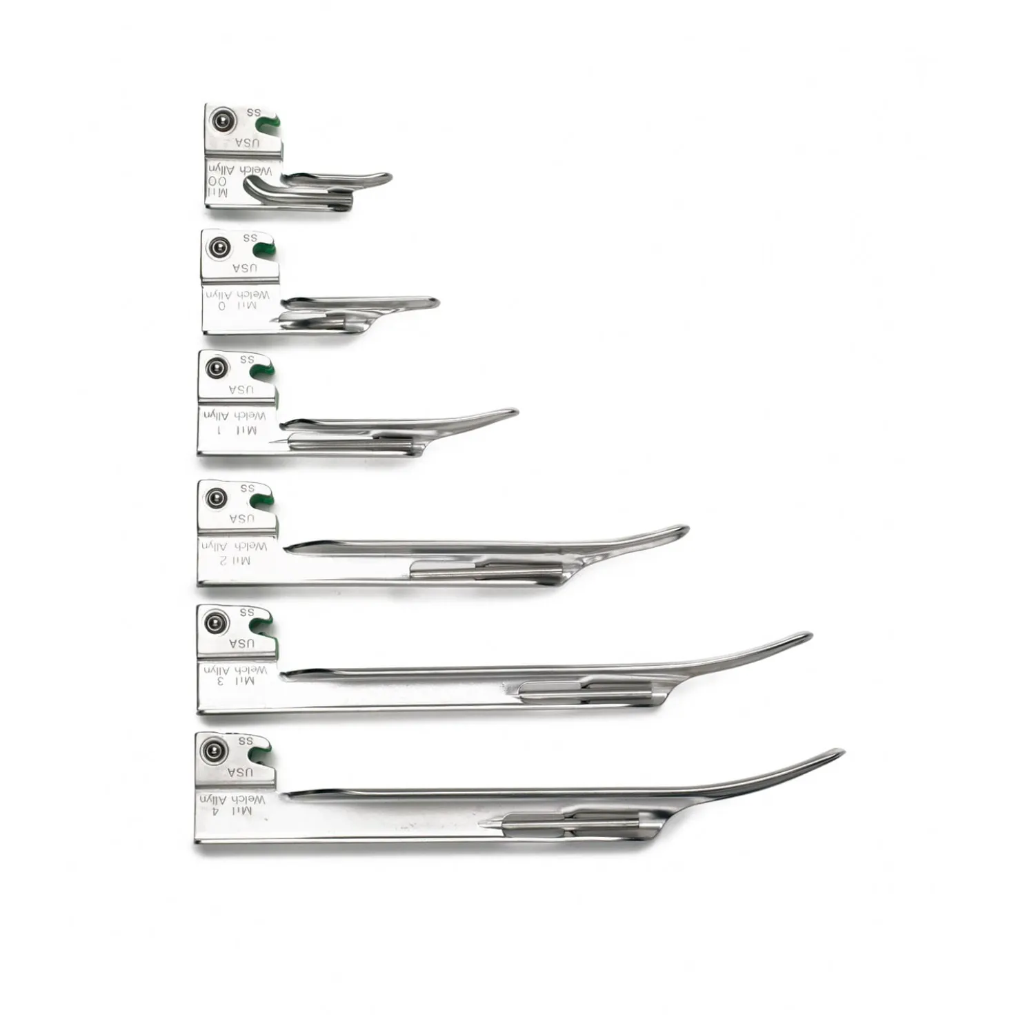 Fiber Optik Miller Laryngoskop Spatel