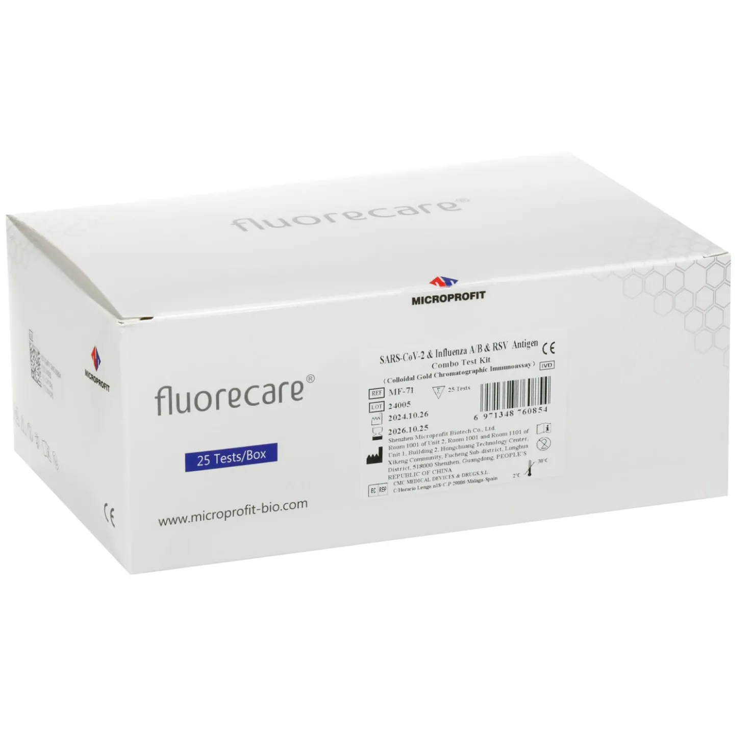 fluorecare® Kombi-Test (Covid-19, FLU A&B, RSV)