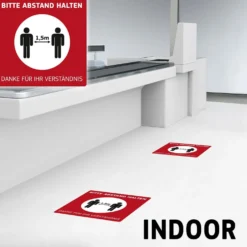 Fußbodenaufkleber Indoor