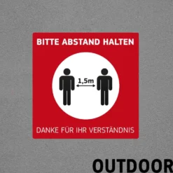 Fußbodenaufkleber Outdoor