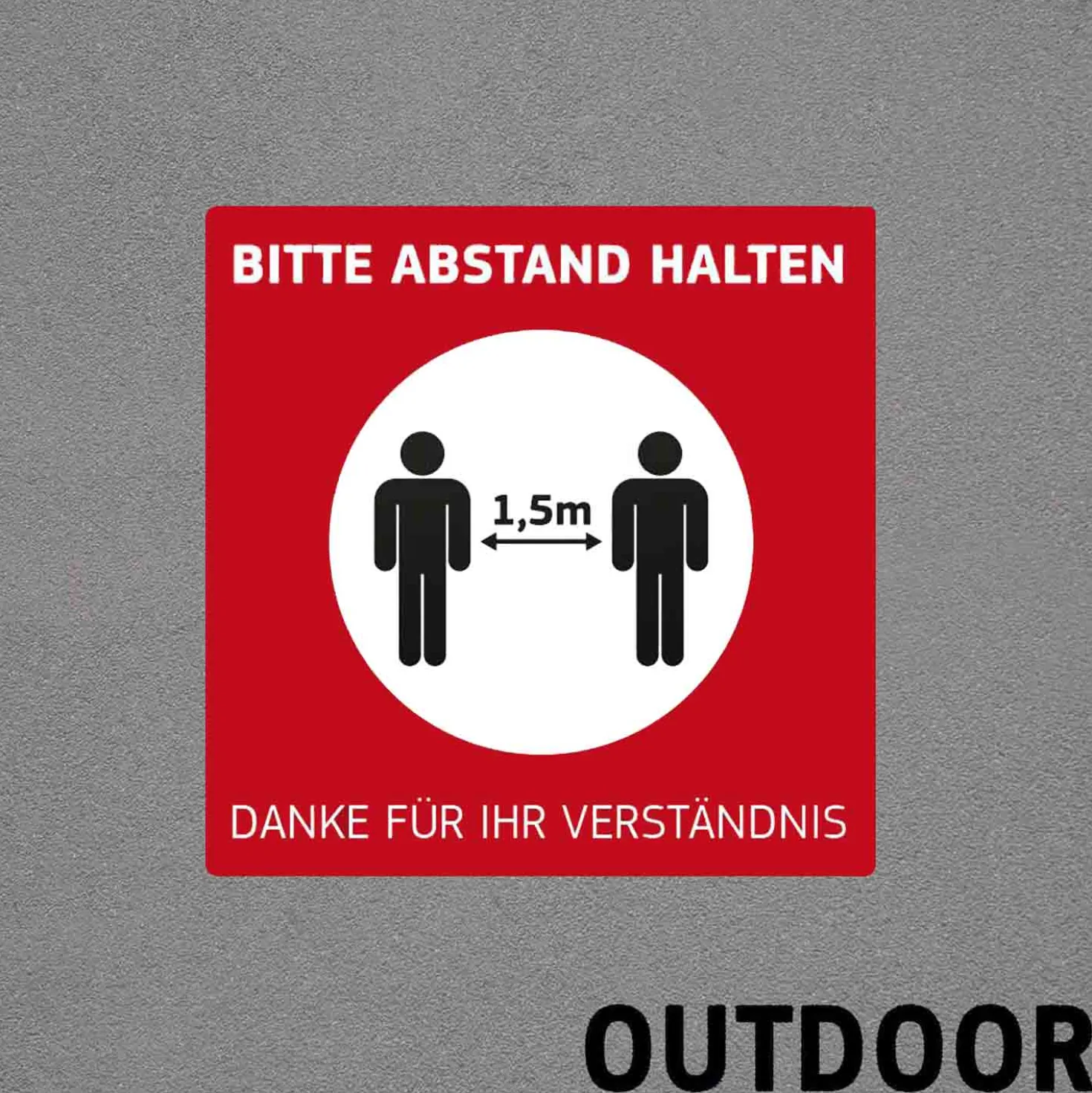 Fußbodenaufkleber Outdoor