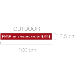 Fußbodenaufkleber Outdoor