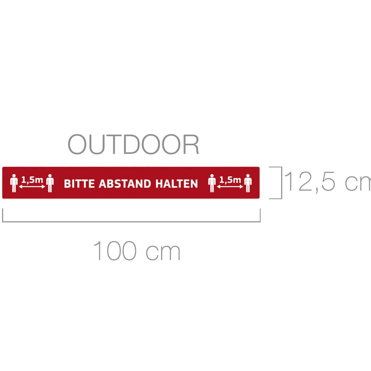 Fußbodenaufkleber Outdoor