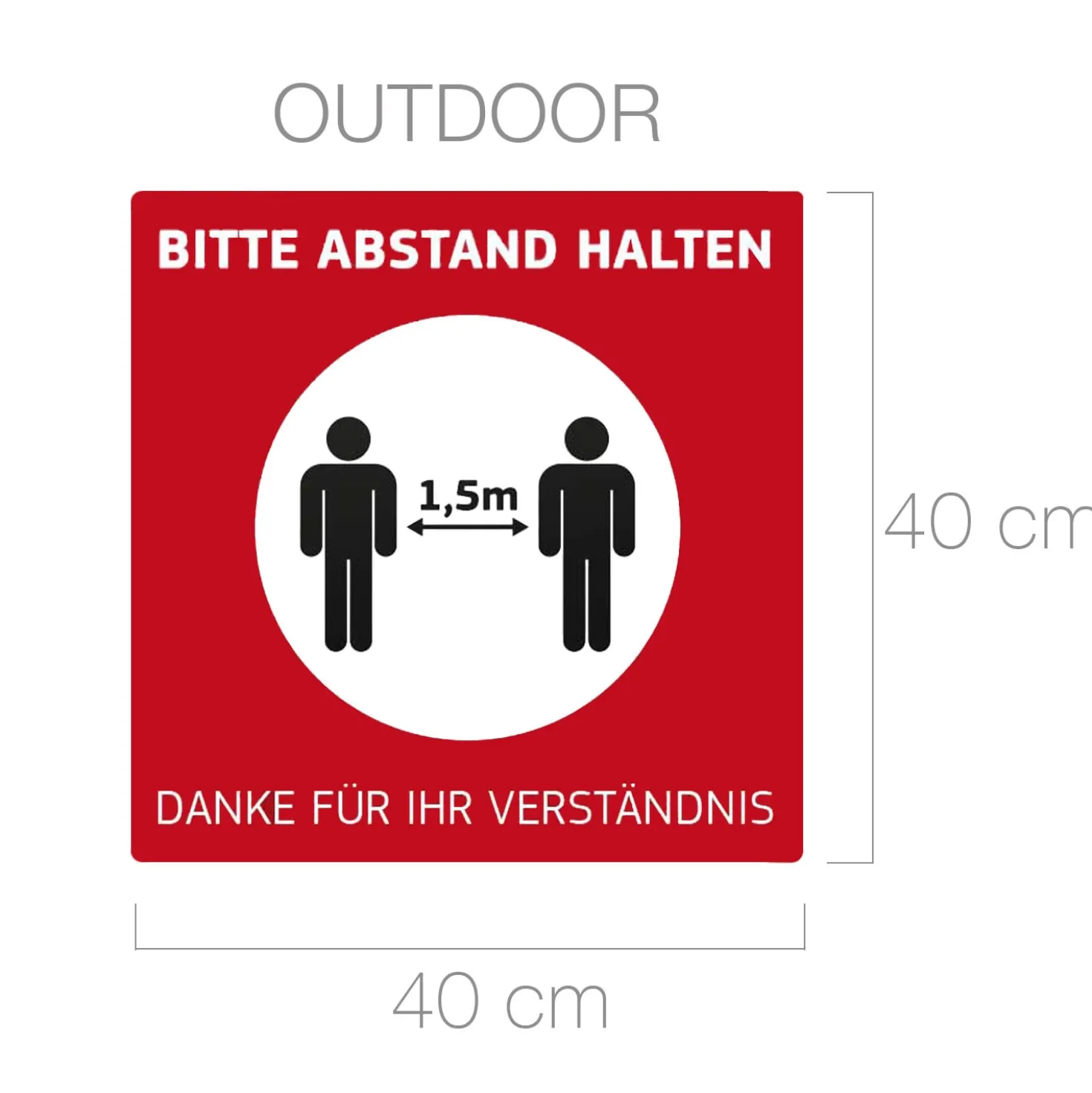 Fußbodenaufkleber Outdoor