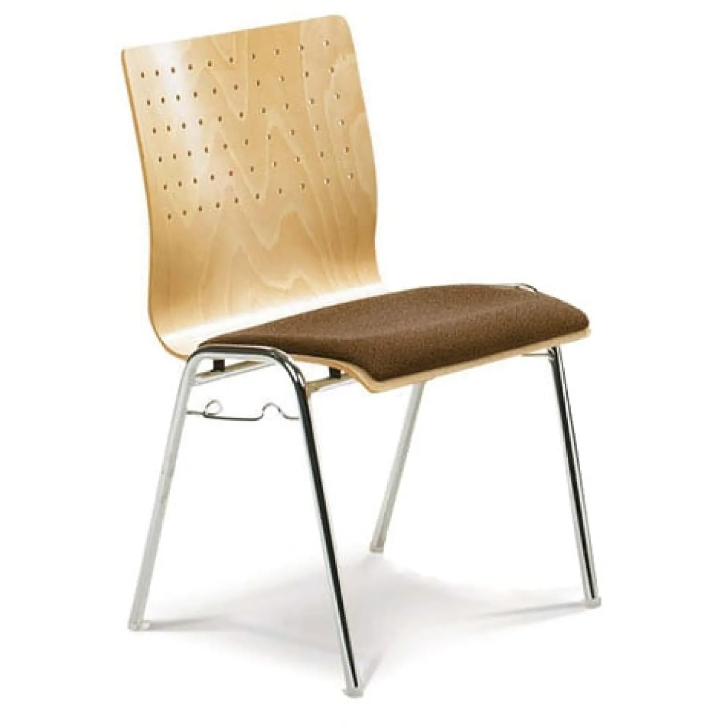 Gepolsterter Design-Stapelstuhl