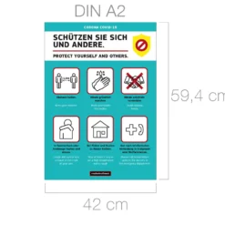 Hygiene-Hinweis DIN A2
