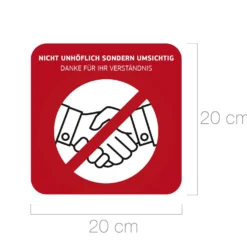 Hygiene-Hinweisschild