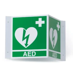 ILCOR AED 3D-Wandschild