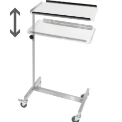 Instrumententisch mit 4 Rollen