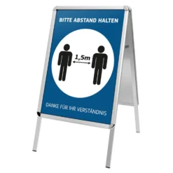 Kundenstopper DIN A1 mit Hygienehinweis