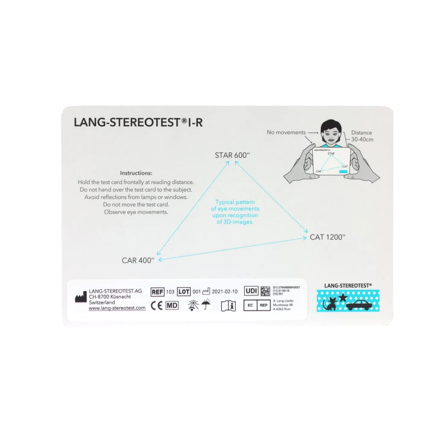 Lang Stereotest I-R