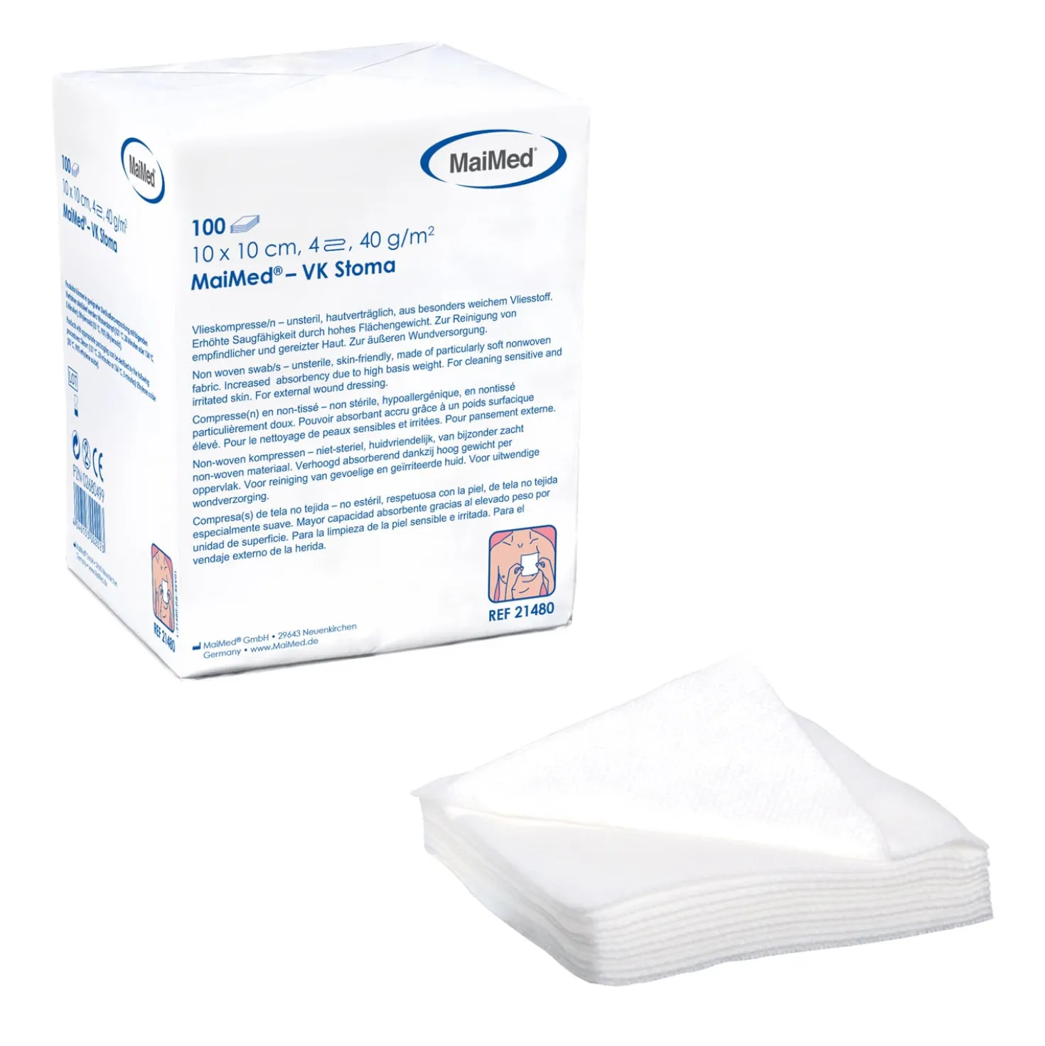 MaiMed® Vlieskompressen Stoma