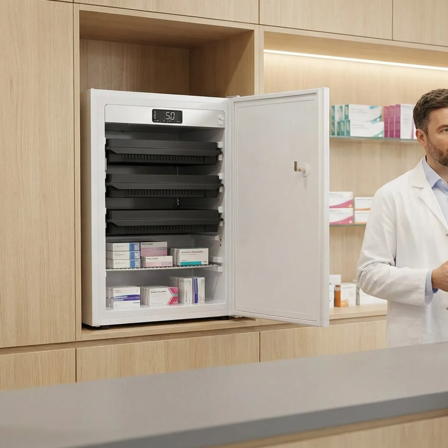 Medikamenten-Kühlschrank ESSENTIAL MED 85 DIN